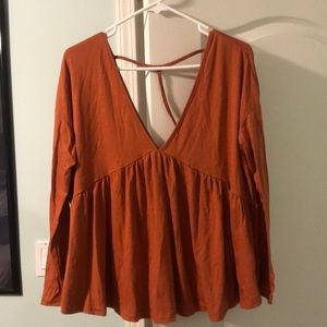 Burnt orange long sleeve